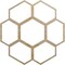 Ekena Millwork Florin Wood Fretwork Pierced Ceiling Medallion, Hickory, 26"OD x 11 1/8"ID x 1/4"T CMWP26X26X0250FOHI - alternate 1